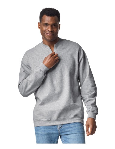 G-SF008-Softstyle® Midweight Adult Fleece 1/4 Zip Sweatshirt